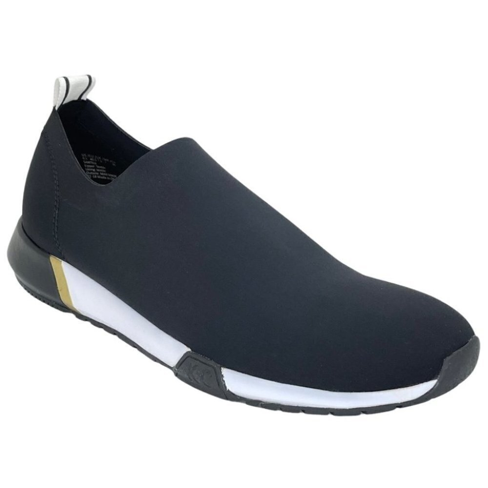 Kenneth Cole Santell Black Neoprene Slip On Sneakers Size 9.5M